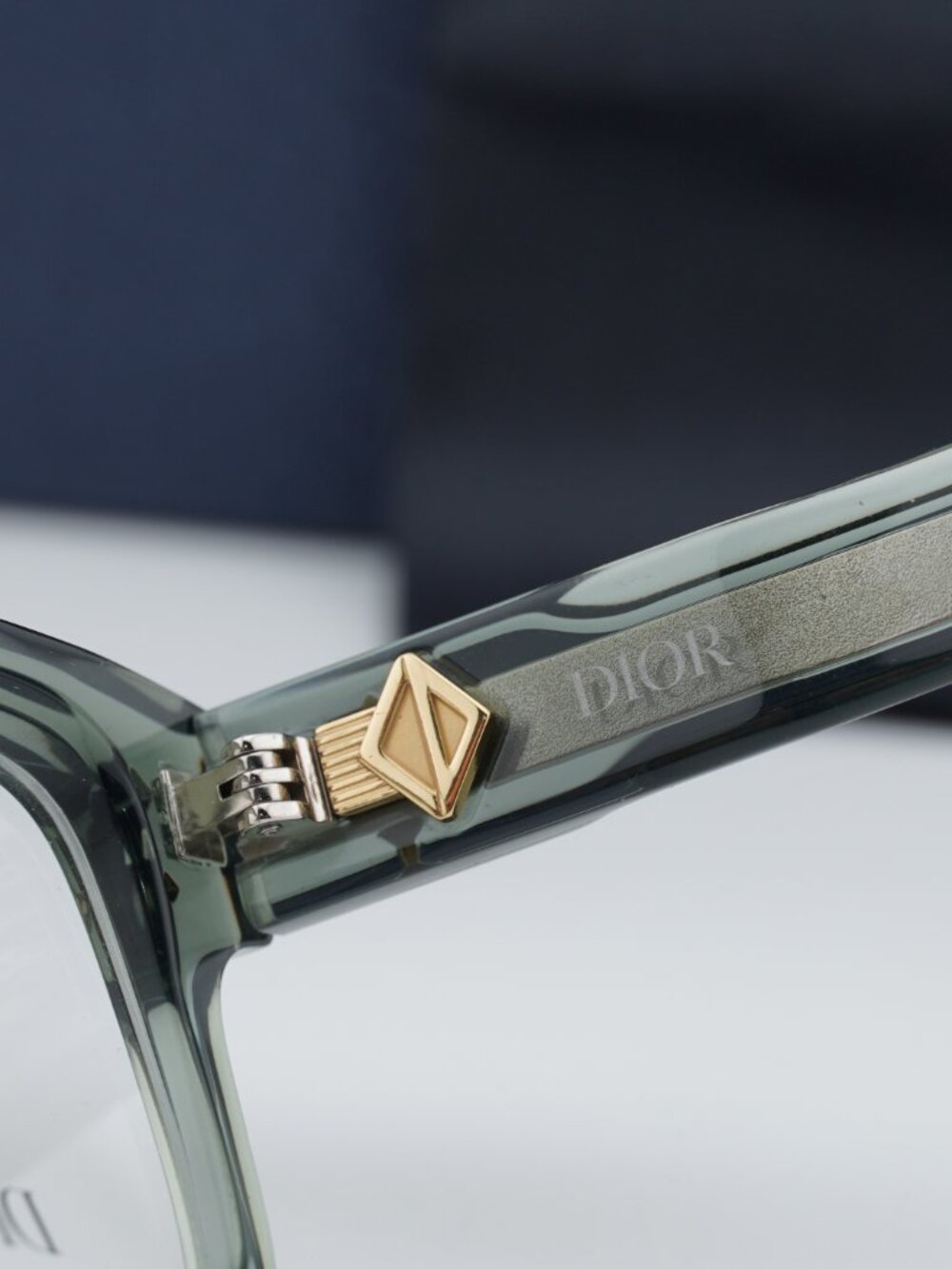 Dior CD DIAMONDO S8I 5500 Rectangle Men Eyeglasses 53mm - Green - Picture 3 of 10